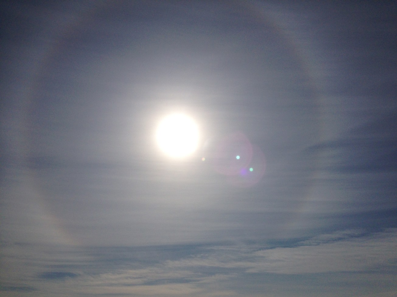 sun dog, Brampton, Ontario February 2015